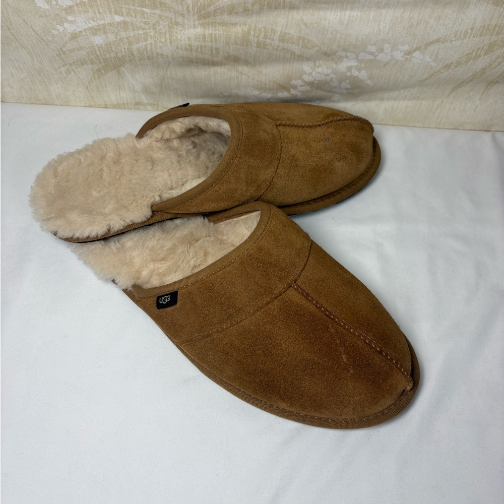 UGG Men's Tan Suede Slip-Ons